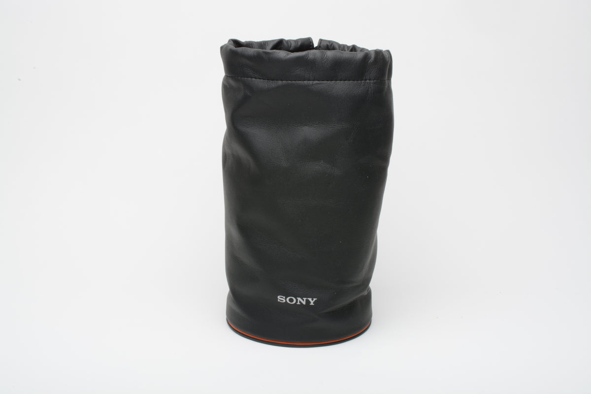 Sony CLL Soft Lens Pouch Case ~7” x 4.25” Black, Clean