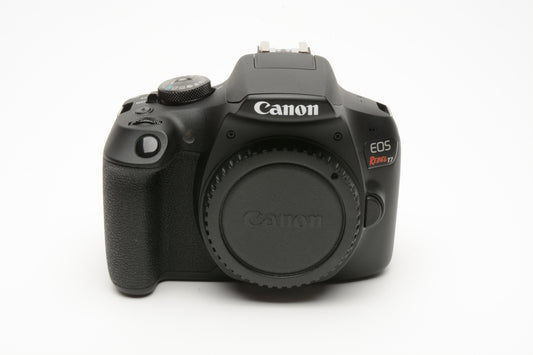 Canon Rebel T7 DSLR w/18-55mm f3.5-5.6 IS II, Mint, Boxed, Only 1385 Acts!
