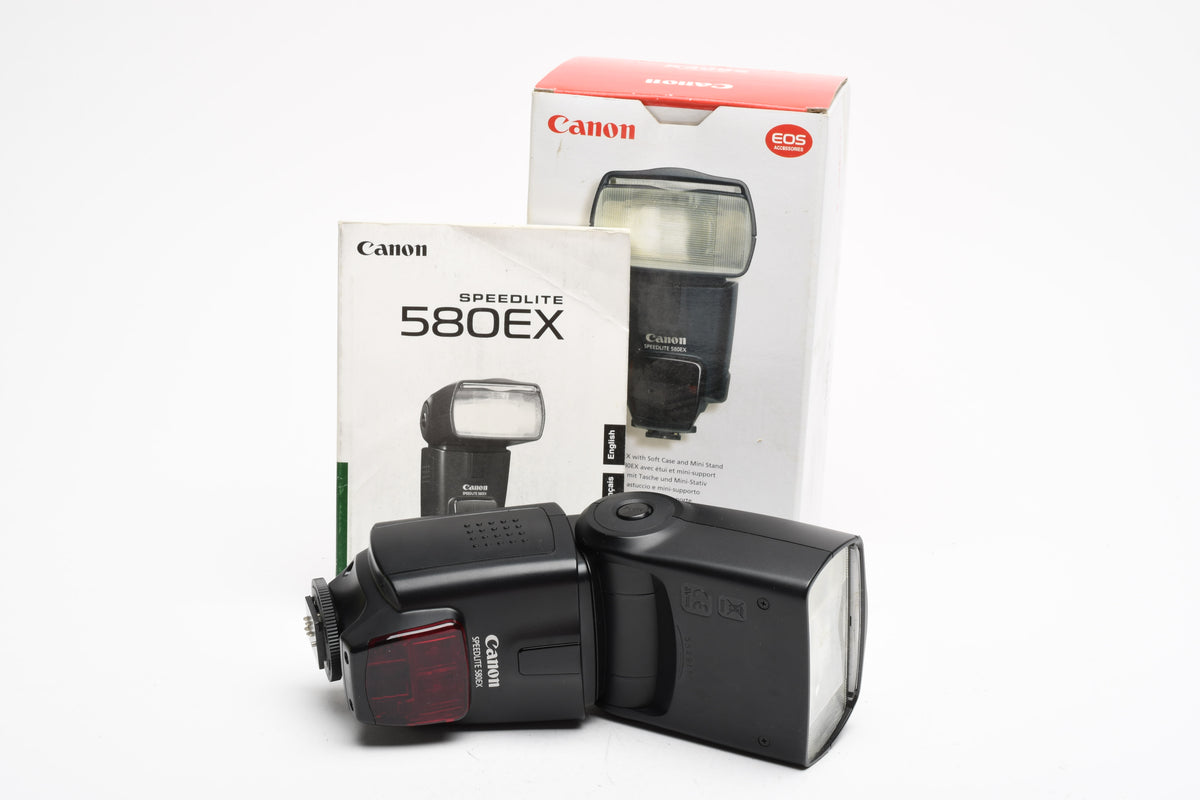 Canon 580EX Speedlite flash, very clean, gently used, manual + box