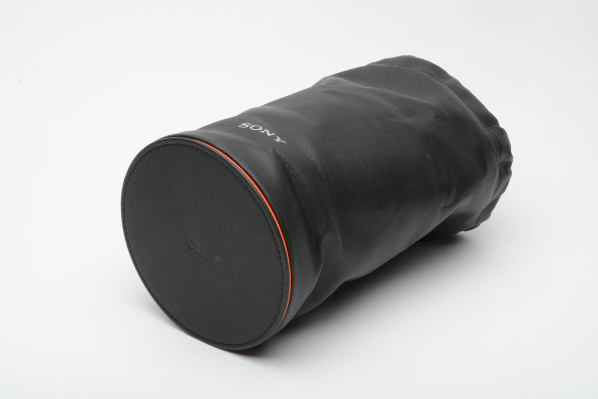Sony CLL Soft Lens Pouch Case ~7” x 4.25” Black, Clean