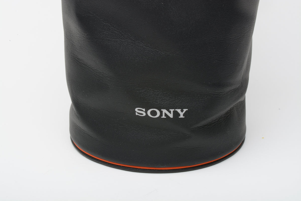 Sony CLL Soft Lens Pouch Case ~7” x 4.25” Black, Clean