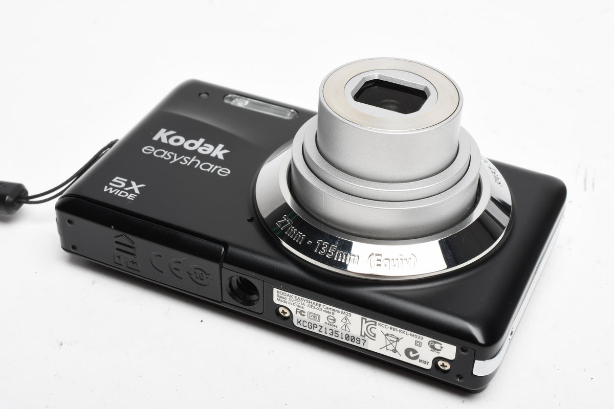 Kodak EasyShare M23 14MP Digital Point&Shoot camera (Black), Strap, Case, Nice