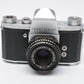 Praktica IVF 35mm SLR w/Domiplan 50mm f2.8, Tested, works! Clean, Vintage