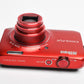 Nikon Coolpix S6300 16MP Digital Point&Shoot (Red), Batt+Charger, Great