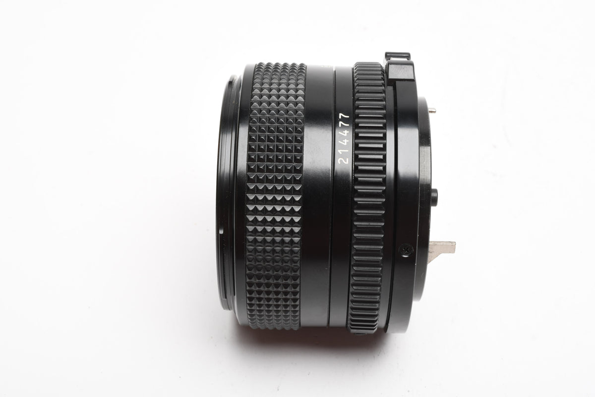 Canon FD 28mm f2.8 wide angle lens, caps, 1A, Mint-, Box