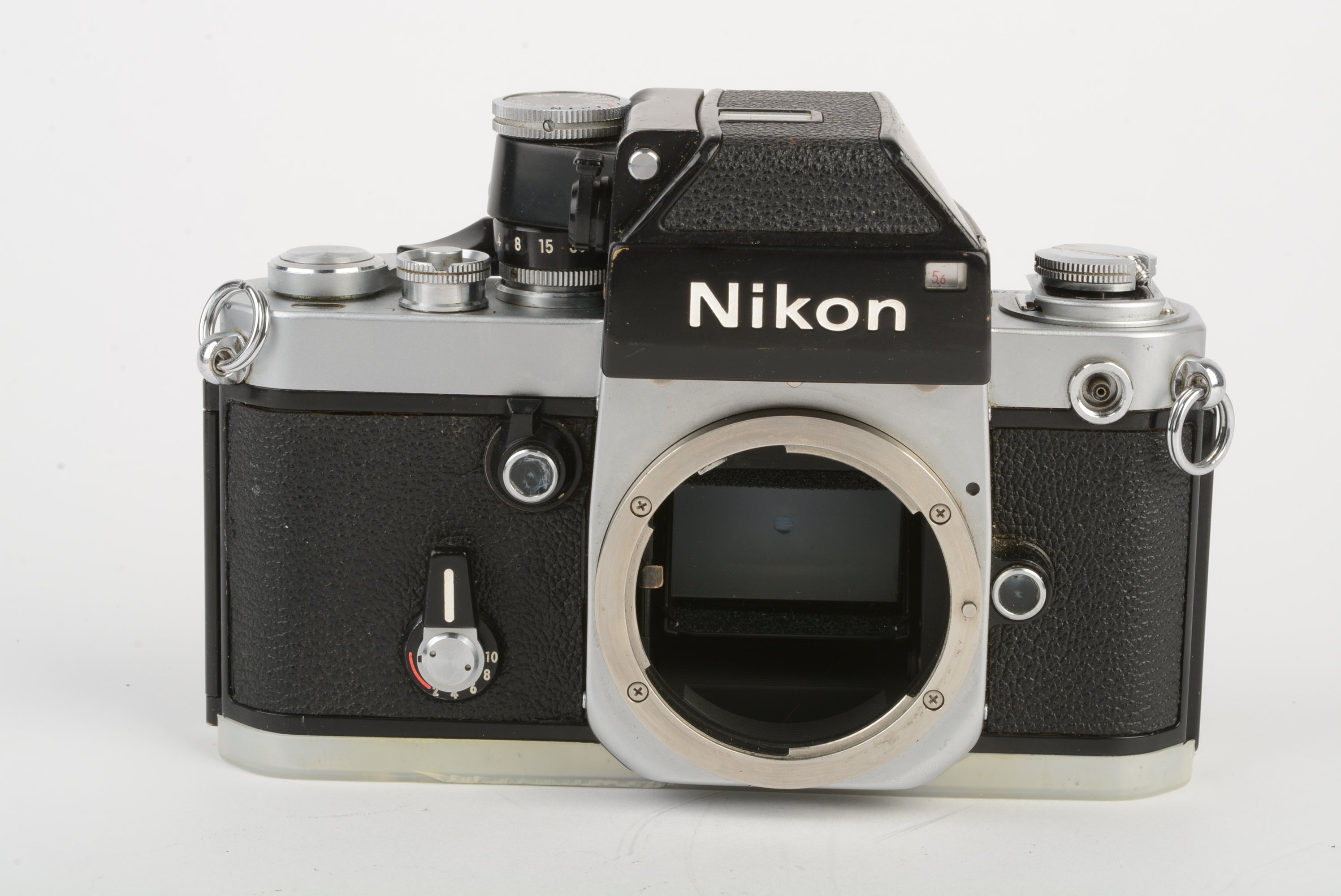 Nikon F2 Photomic 35mm SLR Film Camera Body w/DP-1 prism, strap