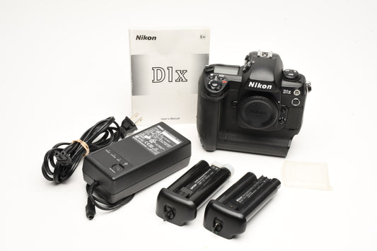 Nikon D1X DSLR Camera w/2X batts+charger+guide, clean, tested