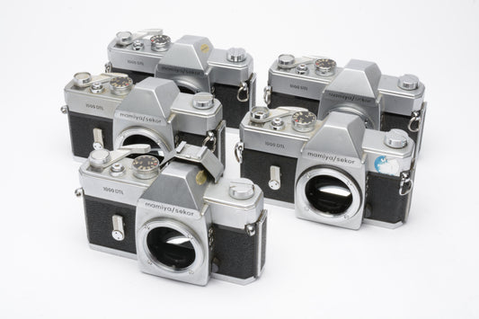 5X Mamiya Sekor 1000DTL 35mm SLR Bodies for Parts / Repairs