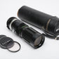 Soligor 90-230mm telephoto zoom lens for Minolta MD Mount, caps+case, Nice