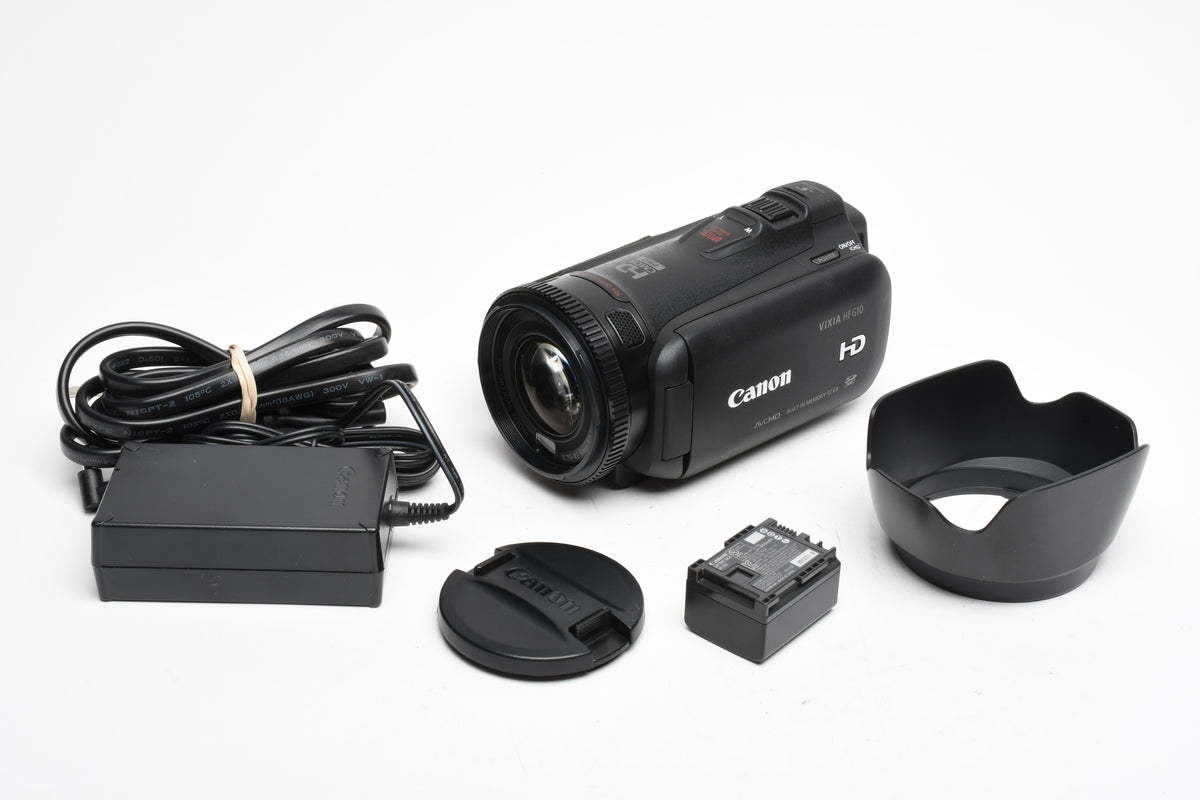 Canon Vixia HF G10 32GB Camcorder, batt+AC adapter, very nice, Tested