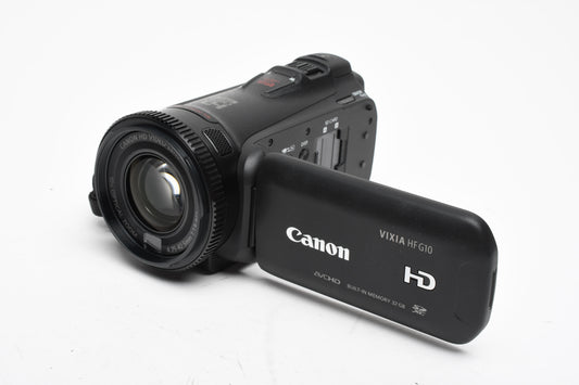 Canon Vixia HF G10 32GB Camcorder, batt+AC adapter, very nice, Tested
