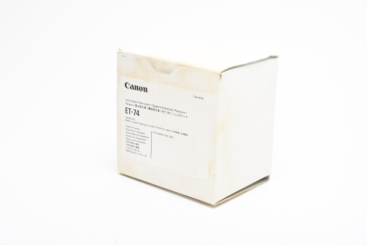 Canon ET-74 lens hood, NIB, Genuine