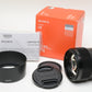 Sony FE 85mm f1.8 lens  w/caps, hood, Boxed, USA, Mint-