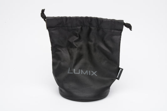 Panasonic Lumix soft lens pouch ~5.5 x 3" w/String tie