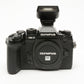 Olympus OM-D E-M1 16.3MP Micro 4/3 body, 19K Acts, Great! 2Batts+flash