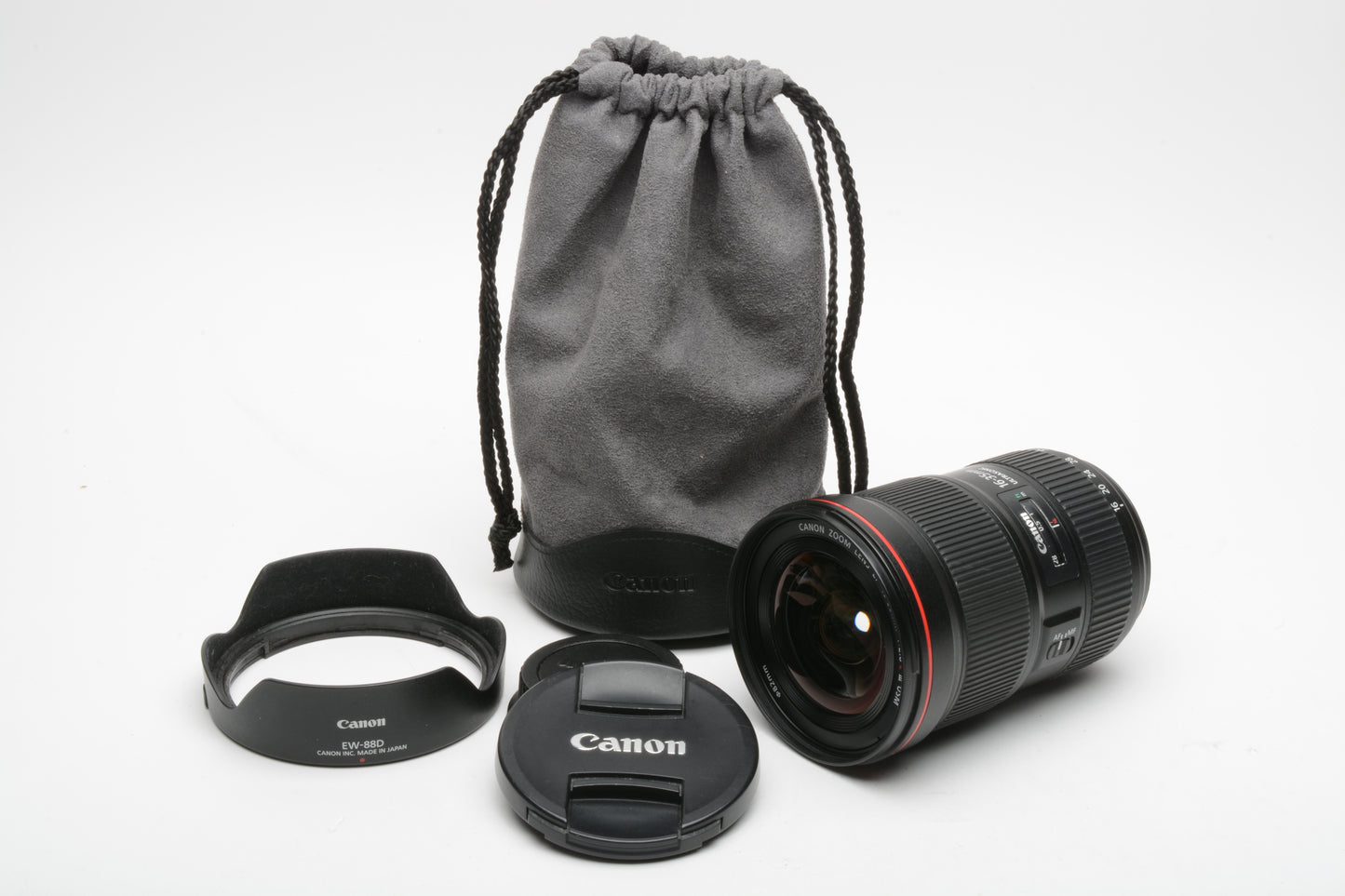 Canon EF 16-35mm f2.8L IS III USM, USA Version, Hood+Caps+Pouch, Nice!