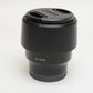 Sony FE 85mm f1.8 lens  w/caps, hood, Boxed, USA, Mint-