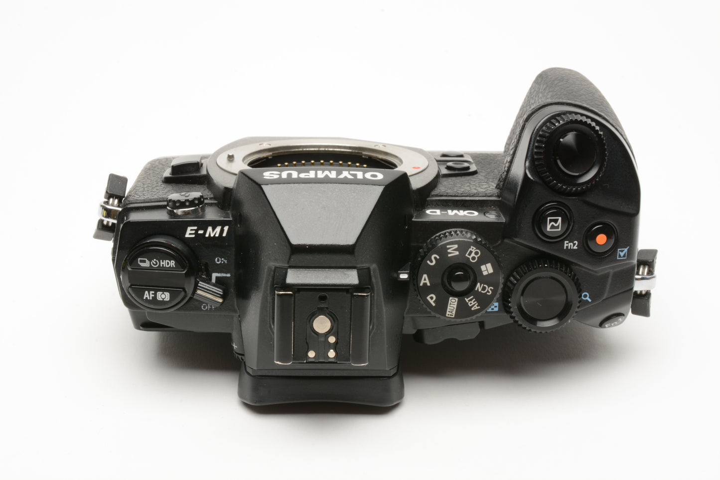 Olympus OM-D E-M1 16.3MP Micro 4/3 body, 19K Acts, Great! 2Batts+flash