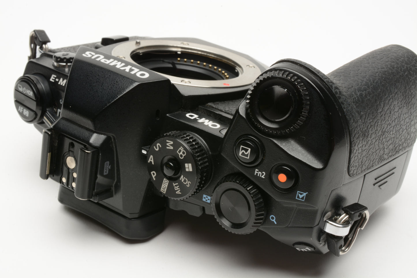 Olympus OM-D E-M1 16.3MP Micro 4/3 body, 19K Acts, Great! 2Batts+flash