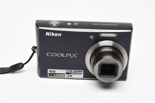 Nikon Coolpix S610 10MP Digital Point&Shoot (Dark Purple) w/battery&charger