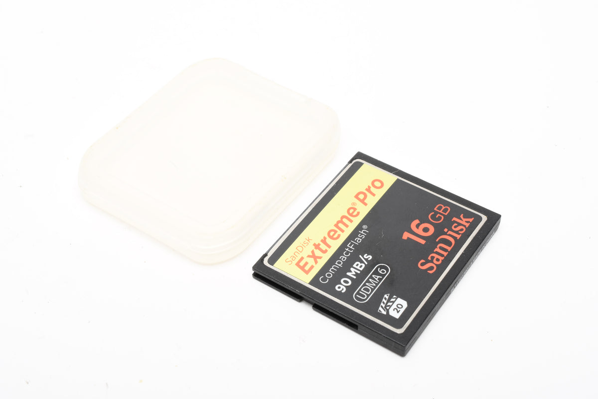 Sandisk Extreme Pro 16GB 90 MB/s CF Card, Jewel Case, Formatted