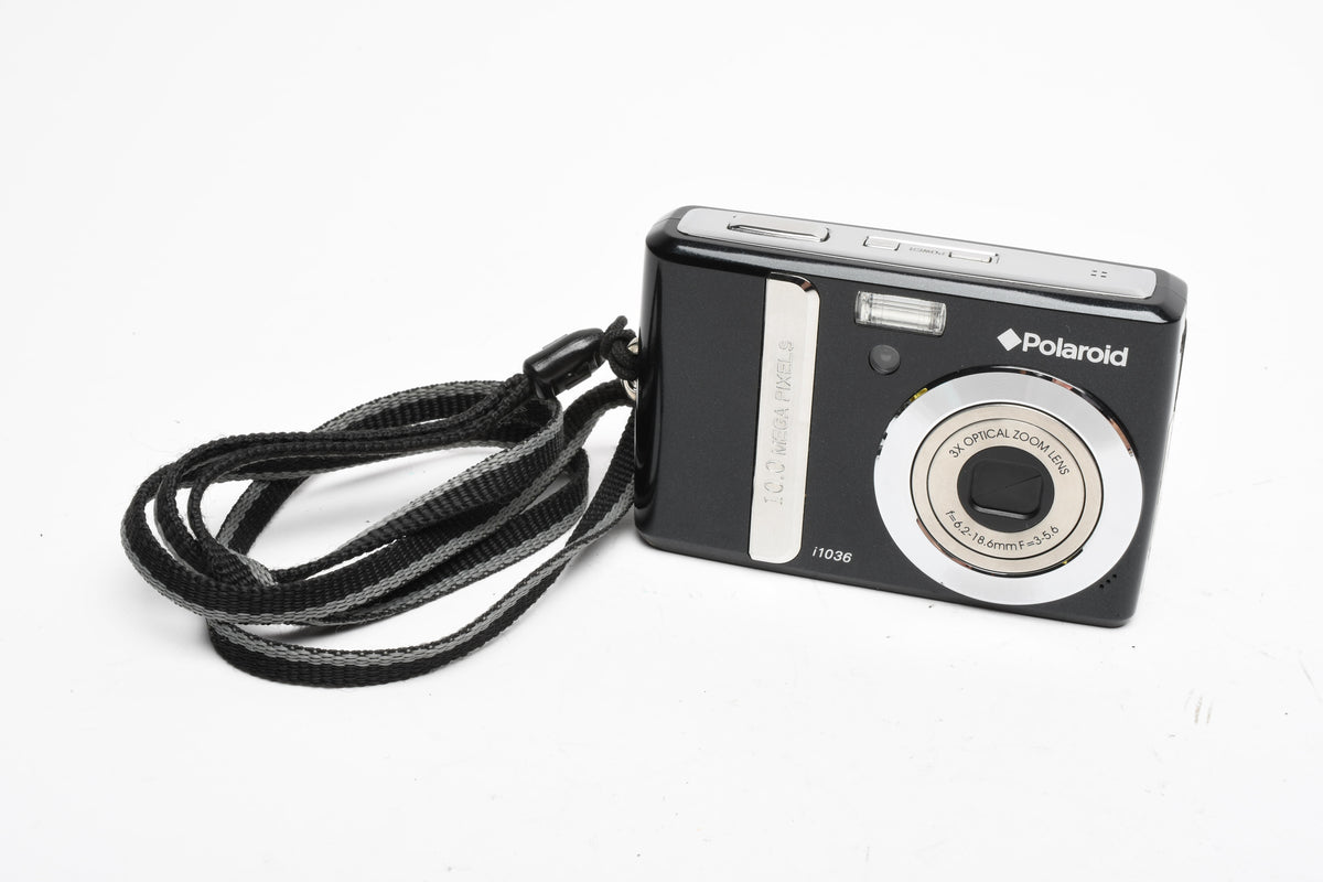 Polaroid i1036 10MP Digital Point&Shoot camera (Black), Strap, Great!