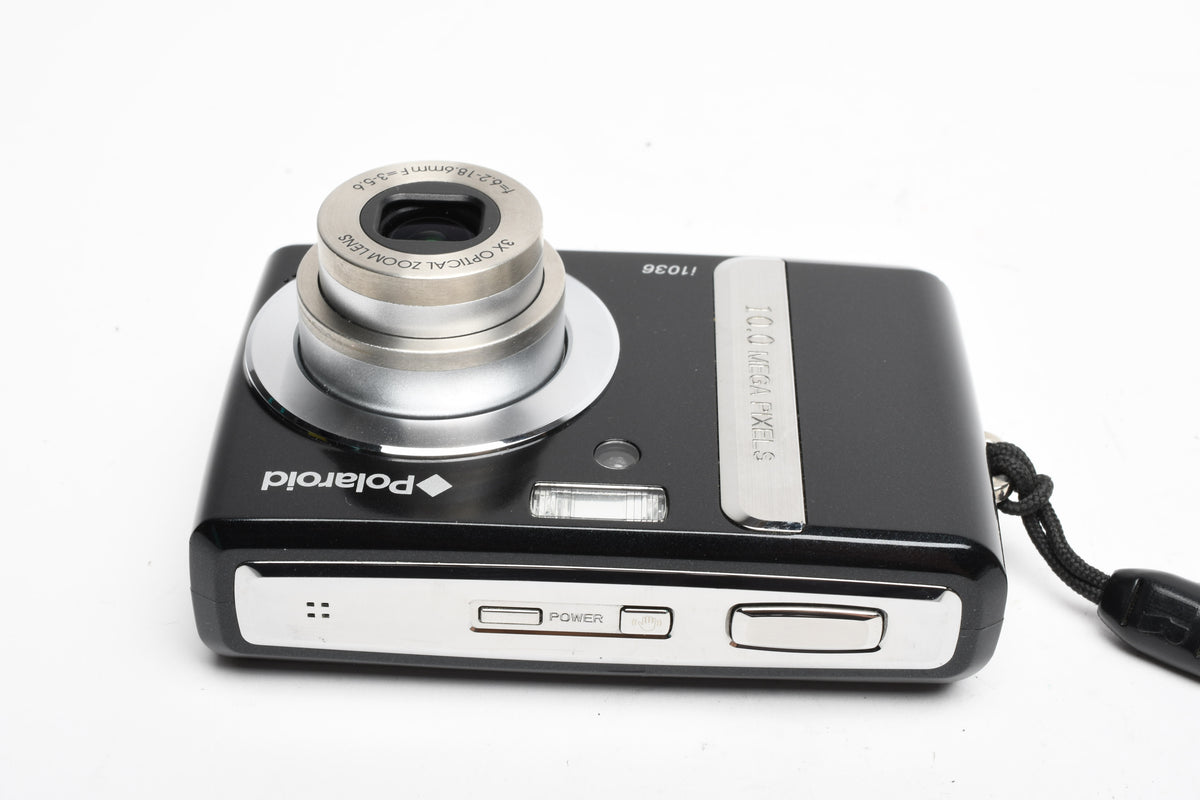 Polaroid i1036 10MP Digital Point&Shoot camera (Black), Strap, Great!
