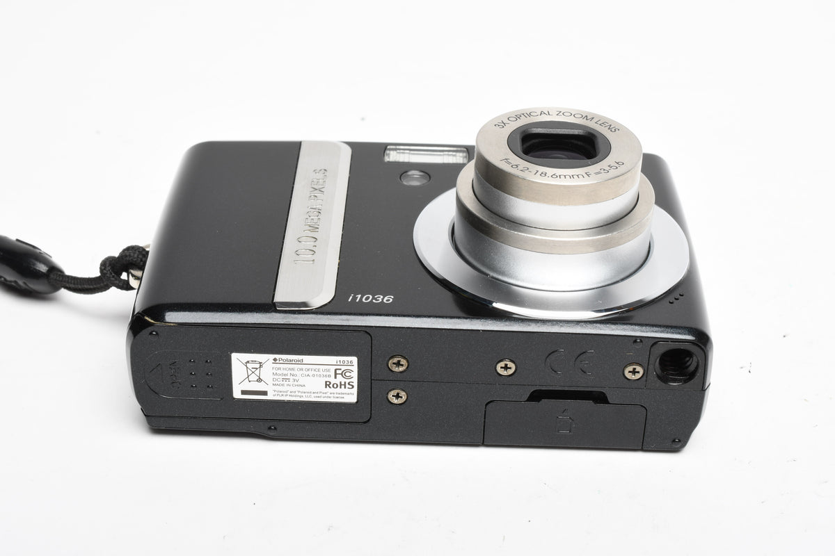 Polaroid i1036 10MP Digital Point&Shoot camera (Black), Strap, Great!