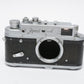 Zorki-4 35mm Rangefinder Camera body only w/Case, Works!  Clean condition, Vintage