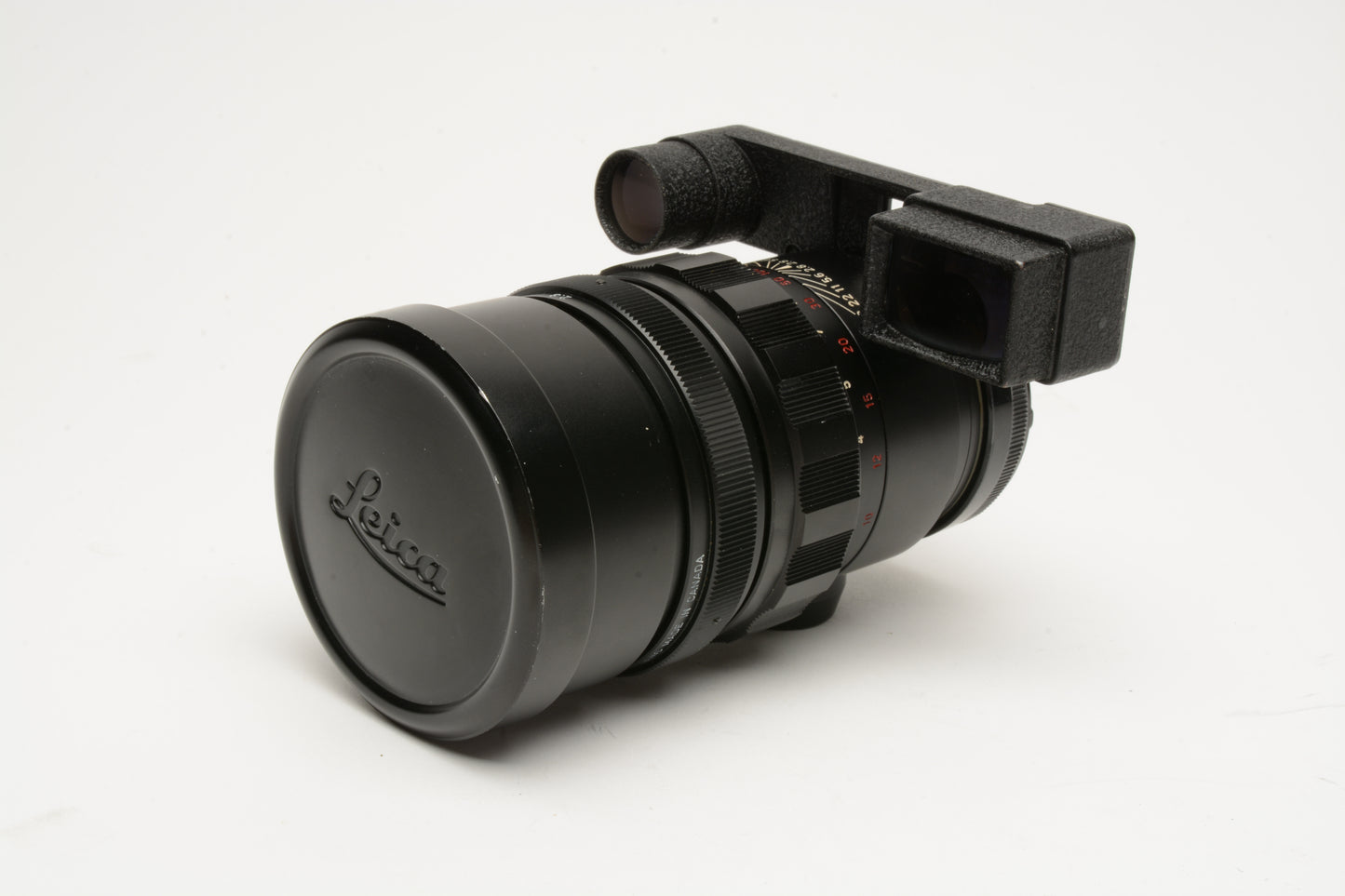 Leica Elmarit-R 135mm F2.8 Canada lens w/Goggles and caps, Nice!