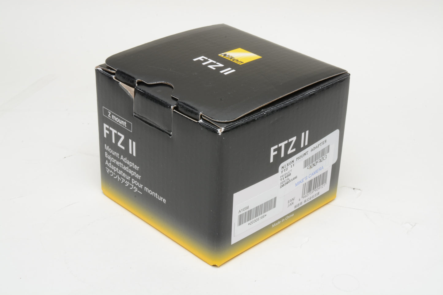 Nikon FTZ II Mount Adapter, caps, Mint, Boxed, USA