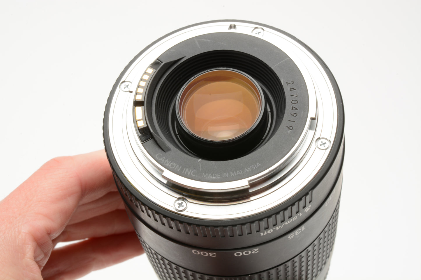 Canon EF 75-300mm f4-5.6 III USM Telephoto zoom lens, caps, CPL, Great!