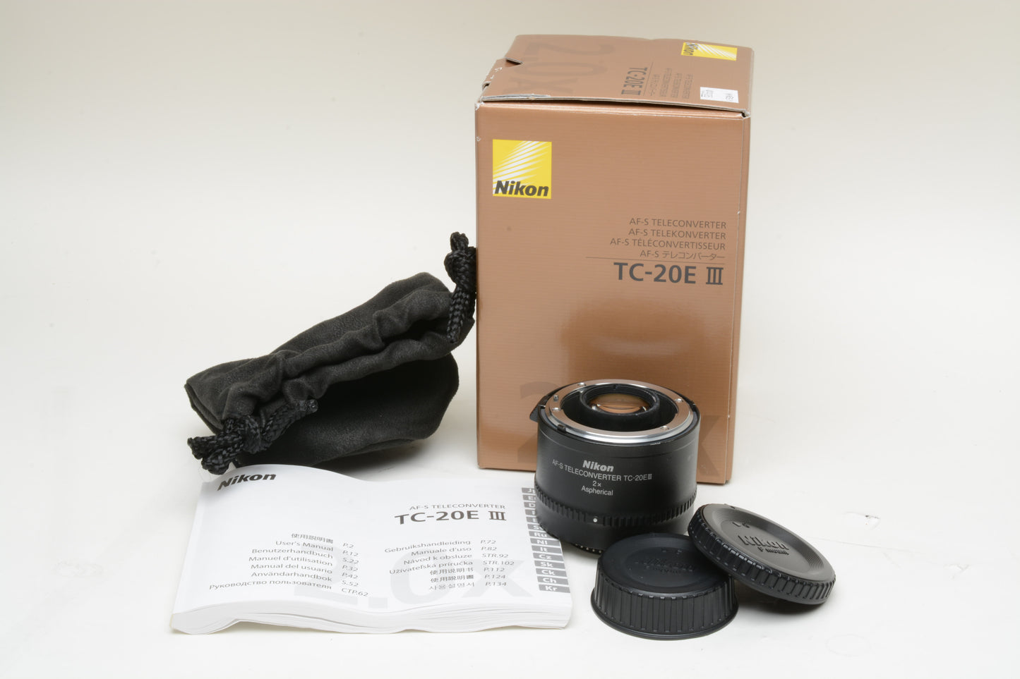 Nikon AF-S TC-20E III 2X Aspherical Teleconverter TC20EIII, boxed, Mint