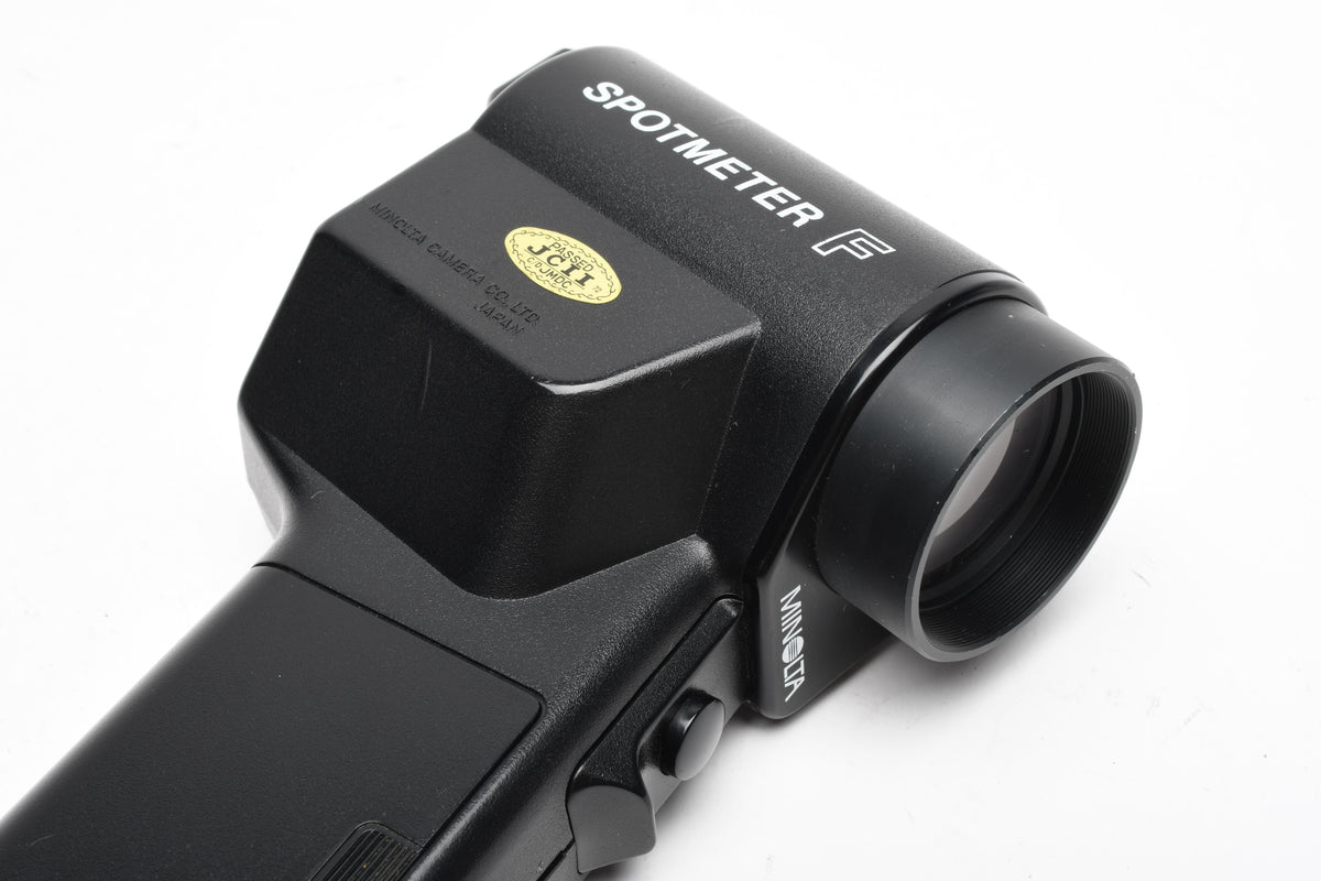 Minolta Spotmeter F digital spot meter w/case, strap, manual, Boxed, Clean