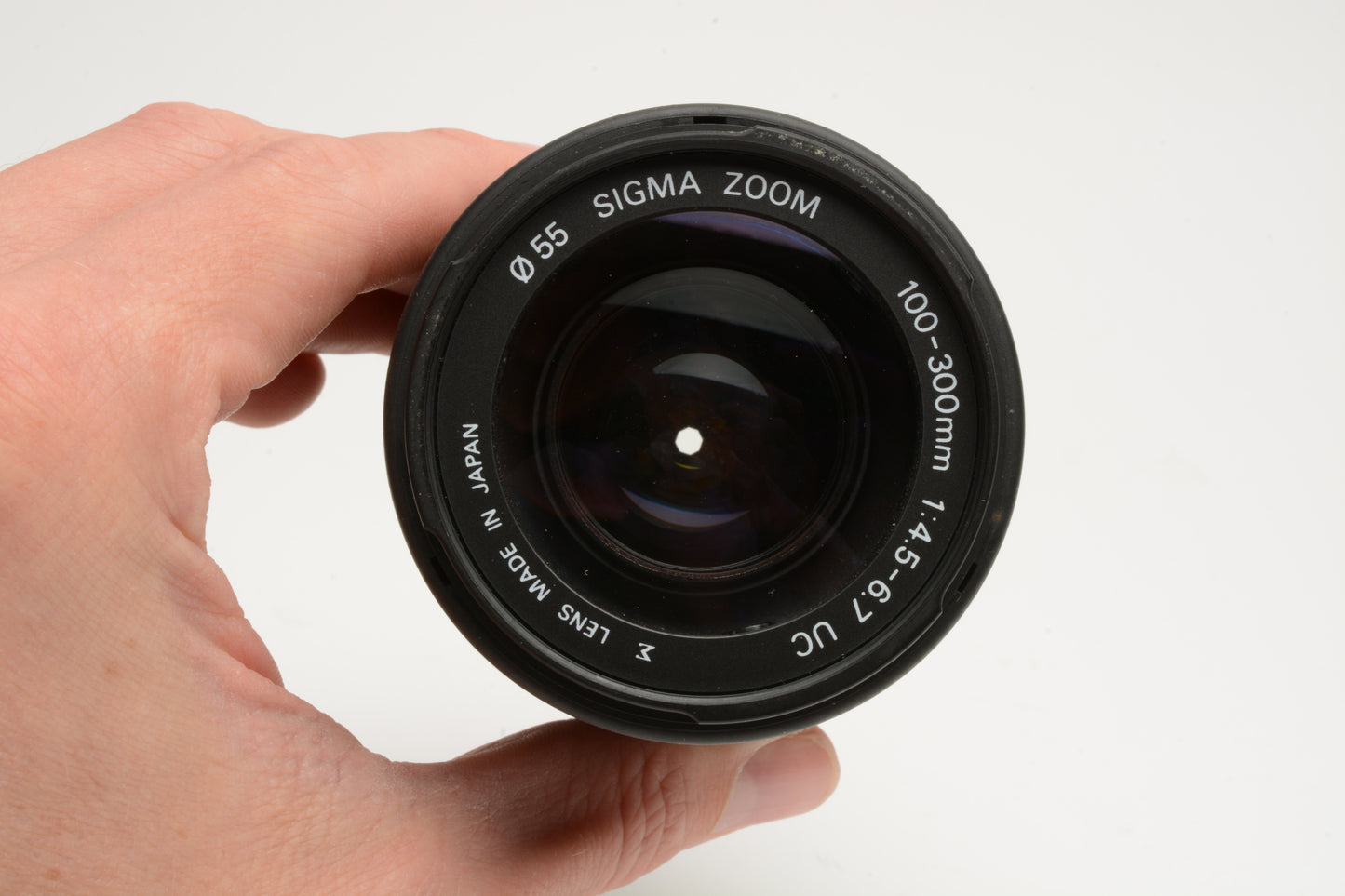 Sigma AF 100-300mm f4.5-6.7 UC Telephoto zoom lens for Pentax AF, caps