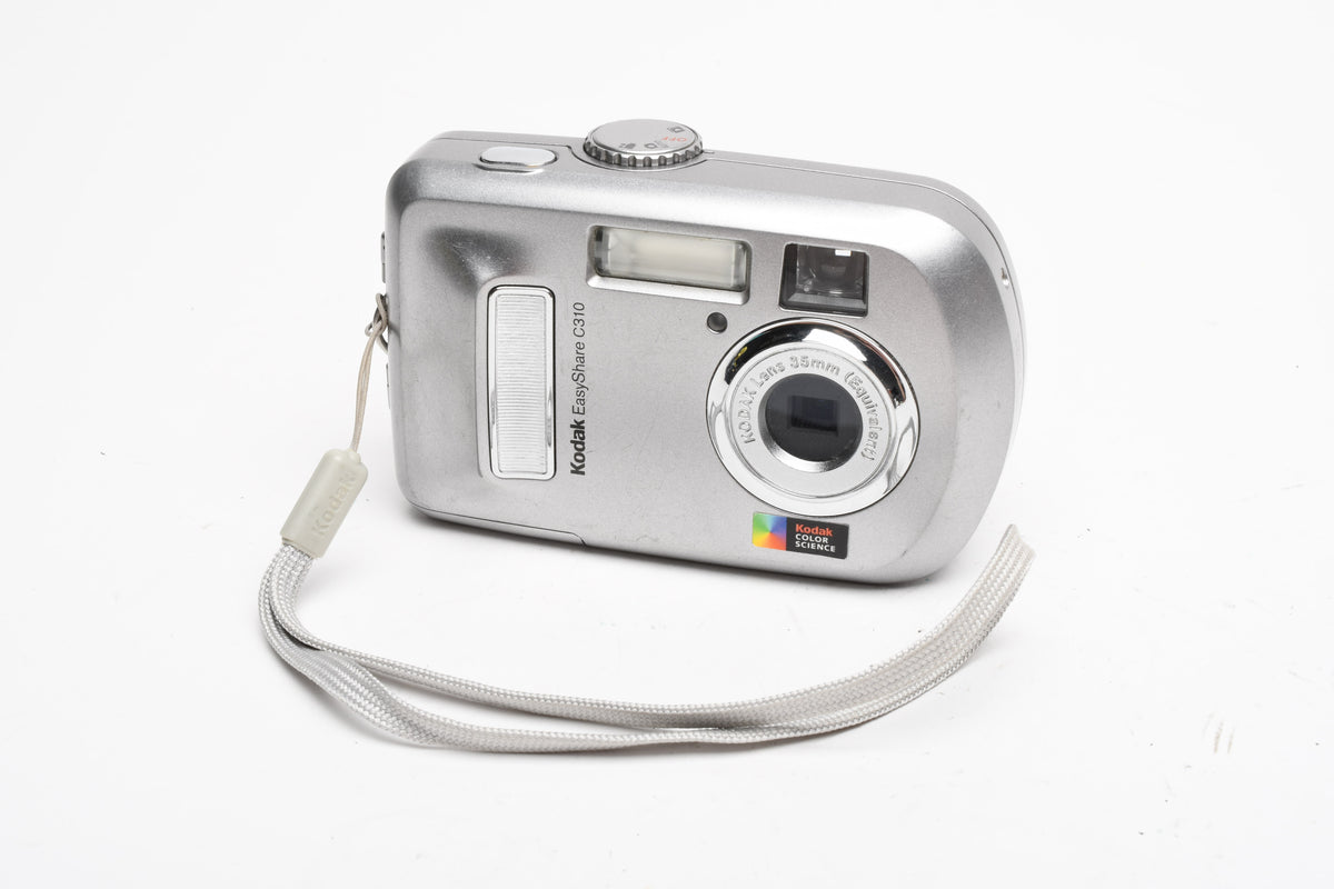 Kodak EasyShare C310 4MP Digital Point&Shoot camera (Silver), Strap, Good