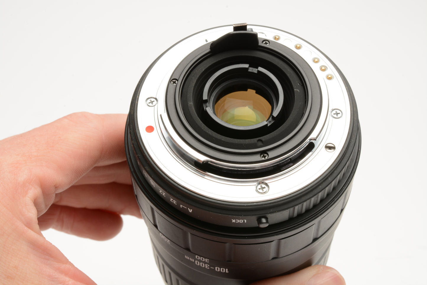 Sigma AF 100-300mm f4.5-6.7 UC Telephoto zoom lens for Pentax AF, caps