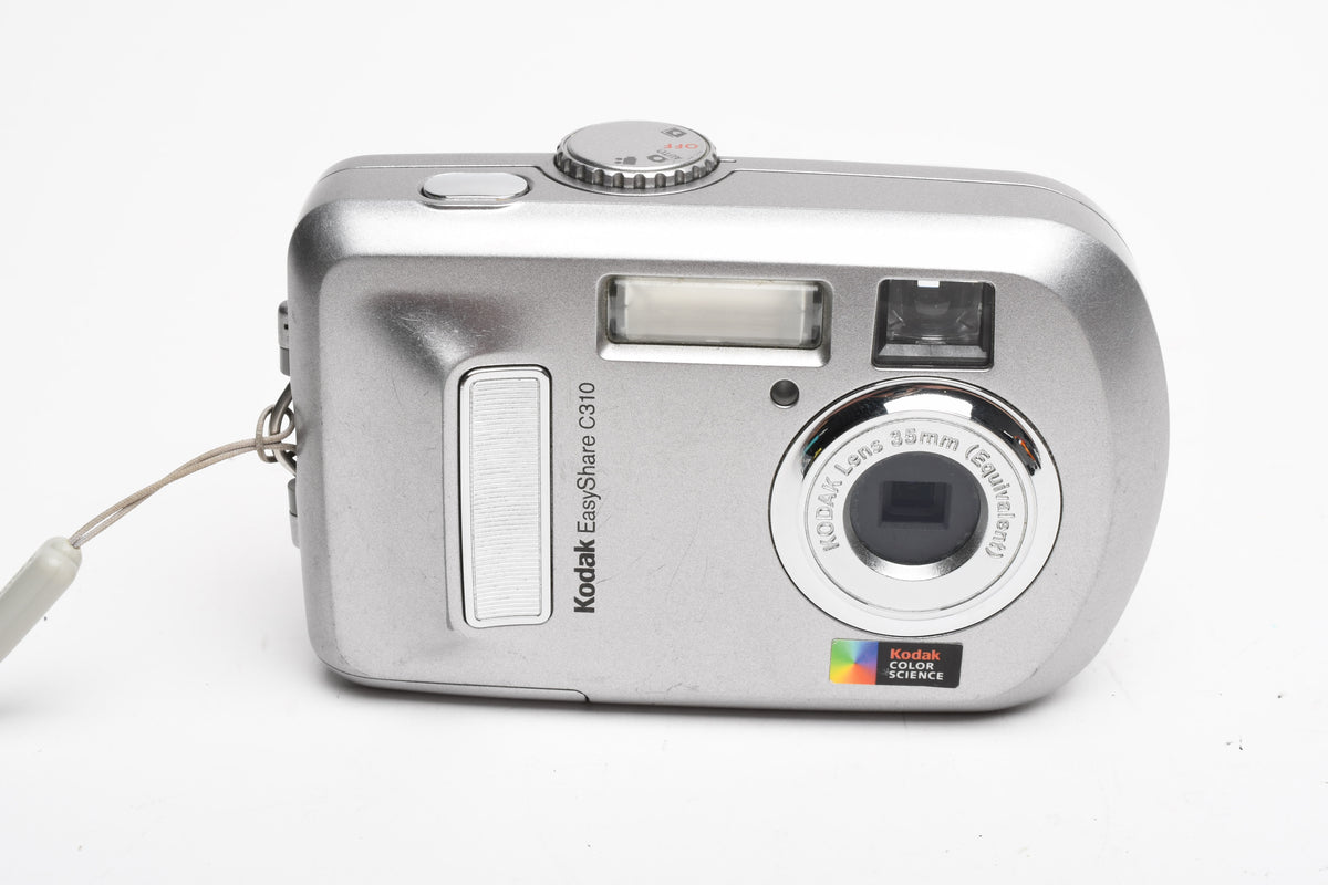 Kodak EasyShare C310 4MP Digital Point&Shoot camera (Silver), Strap, Good
