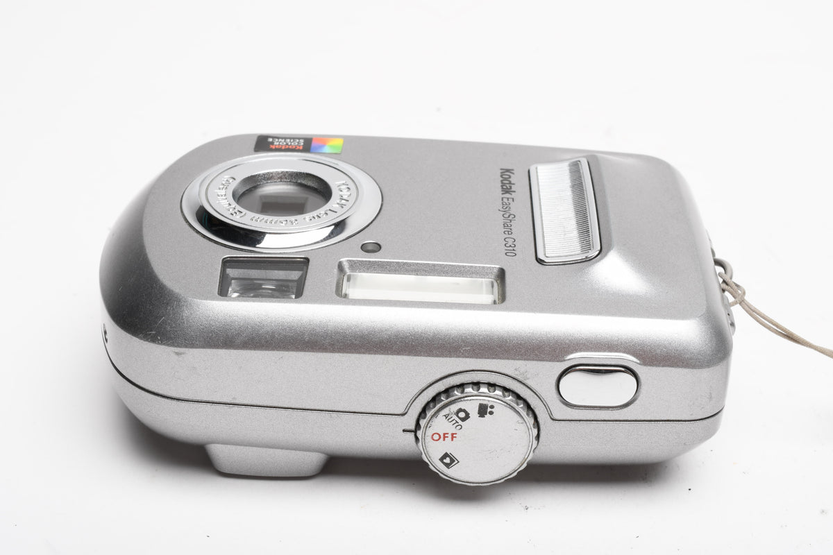 Kodak EasyShare C310 4MP Digital Point&Shoot camera (Silver), Strap, Good