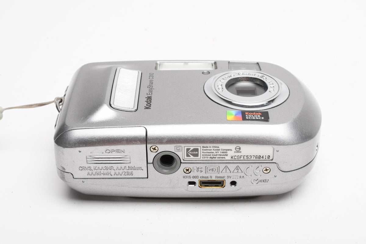 Kodak EasyShare C310 4MP Digital Point&Shoot camera (Silver), Strap, Good