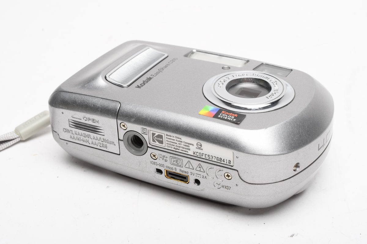 Kodak EasyShare C310 4MP Digital Point&Shoot camera (Silver), Strap, Good