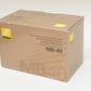 Nikon MB-40 Multi Power High Speeds Battery Pack for Nikon F6, Mint, Boxed