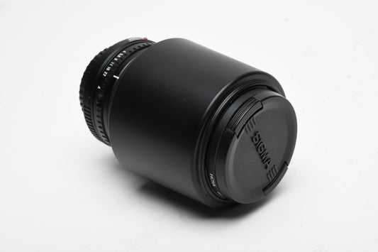 Sigma UC-II 70-210mm f4-5.6 zoom w/Hood, Sky, caps, Canon FD Mount