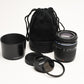 Olympus 40-150mm f4-5.6 ED Zuiko Digital 4/3 Mount, B+W UV, Pouch, Hood, Caps