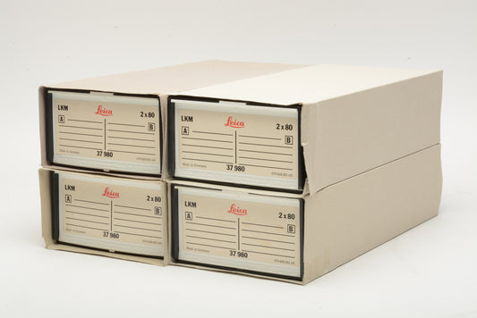 4X (8X trays) #37980 Leica Kindermann LKM 2x80 35mm Slides trays with storage box