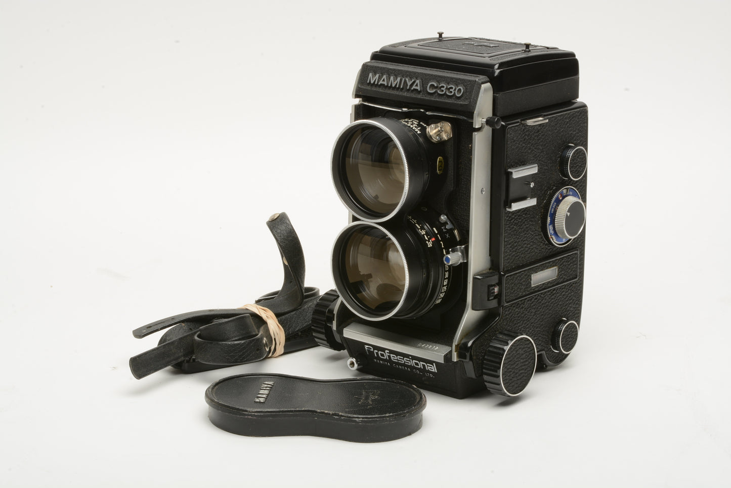 Mamiya C330 Professional 120 TLR camera w/65mm f3.5 lens, cap, strap, tested, great!