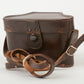 Korelle B eveready fitted case, Brown leather, clean, w/strap, Rare find