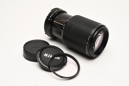 Nikon Series E 75-150mm F3.5 Ai MF Zoom Lens +L1BC filter, *Read