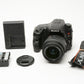 Sony A65 SLT-A65V w/18-55mm zoom, 2batts, charger, UV, Only 8227 Acts!