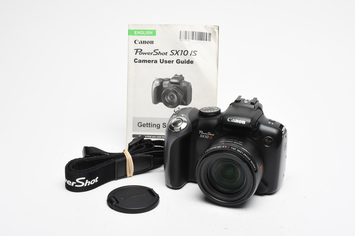 Canon Powershot SX10 IS 10MP Point&Shoot camera, Manual, Cap+strap, Tested
